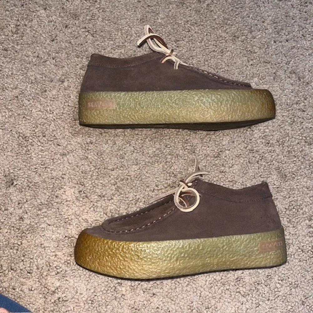 SeaVees Hayward Moc Platform Sneakers Suede Lace Up Brown‎ 7.5